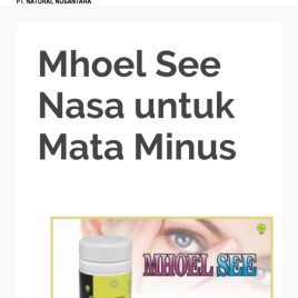 JUAL MHOLE NASA UNTUK MATA MINUS TERMURAH DI INDONESIA